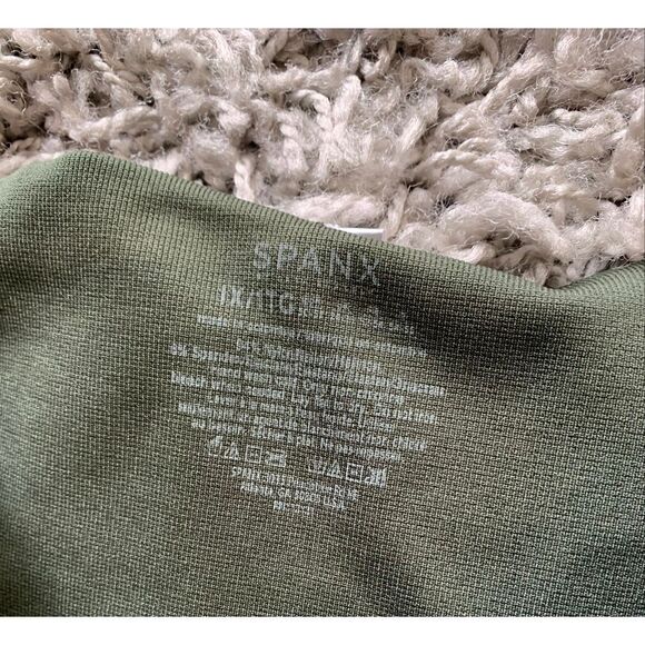 NEW SPANX Look At Me Now SEAMLESS Green Camo LEGGINGS sz 1X - Picture 4 of 5